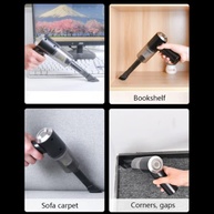 Mini Aspirador de Pó Portátil Sem Fio: Limpeza Rápida para Carro e Casa (Carregamento USB) - imagem 4