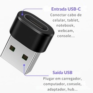 Adaptador USB Tipo C para USB Comum (Tipo A), Carregamento Rápido 30W, OTG Plug, Compatível com iPhone 11 12 13 14 Pro Max, Android, Carro, Power Bank, Transferência de Dados - imagem 3