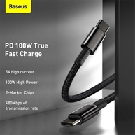 Baseus 100W USB-C: Carregamento Turbo e Dados! - imagem 2