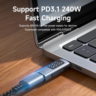 Adaptador USB-C 240W Hagibis: Potência e Velocidade! - imagem 3