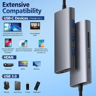 Adaptador USB-C 7 em 1: Conecte Tudo! - imagem 3