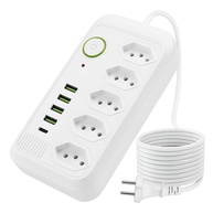 Filtro de Linha 5 Tomadas USB-C Bivolt: Proteção Inteligente para Seus Eletrônicos - imagem 1