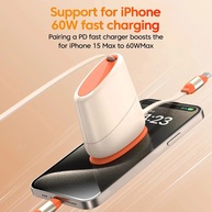Cabo USB-C 100W Retrátil: Carregue Rápido! - imagem 3