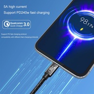 Cabo USB-C 5A: Carregamento Rápido e Dados - imagem 3