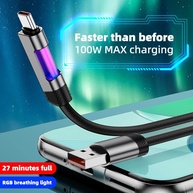 Cabo USB-C 6A: Carregamento Rápido + RGB! - imagem 3