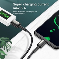 Cabo USB-C KUULAA 5A: Carregamento Turbo! - imagem 3