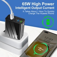Carregador USB-C 65W GaN: Rápido e Versátil - imagem 3