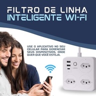 Tomada Inteligente Wi-Fi com 3 Tomadas, 2 USB e 1 USB-C: Controle Total na Palma da Sua Mão! - imagem 3