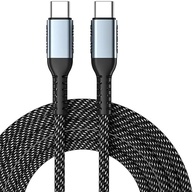 Cabo USB-C Tipo C Turbo 60W Premium Ultra Rápido Nylon Trançado e Reforçado Android e Iphone Notebook Tablet Carregamento Transferência de Dados - imagem 3