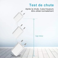 Cabo USB iPhone: 5unid. Carregador Original EU - imagem 3
