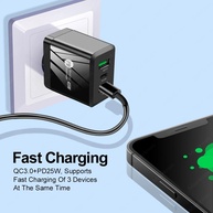 Carregador USB 45W: Carga Rápida 3 Portas - imagem 3