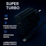 Carregador Turbo 30W USB-C Ultra Rápido + Cabo: Potência e Segurança para Todos Seus Dispositivos - imagem 3
