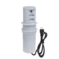 Torre de Tomada Totem Slim: 2 Tomadas 20A + 2 USB 3.5A - Elegância e Praticidade em Preto - imagem 4