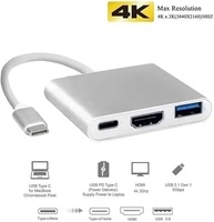 Adaptador USB-C para HDMI 4K, USB 3.0 e Carga PD - Compatibilidade com MacBook, Thunderbolt 3 e DEX Android - Eleva Sua Experiência Multimídia Oferece Carga Rápida Vende Mais - imagem 3