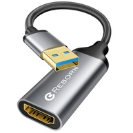 Adaptador Reborn USB para HDMI 1080p @60Hz: Expanda sua Tela com Facilidade! - imagem 1