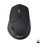 Mouse sem fio Logitech M720 Triathlon com Conexão USB Unifying ou Bluetooth com Easy-Switch para até 3 Dispositivos, 1000 DPI, 6 Botões Programáveis e Pilha Inclusa - imagem 1