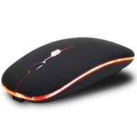 Mouse Sem Fio Óptico 3200dpi Usb Wireless 2.4ghz Recarregável Pc Notebook Computador Tv Smart (Preto) - imagem 4