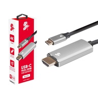 Cabo Adaptador USB-C para HDMI 4K 60Hz - 1.8m: Conecte e Amplie Sua Experiência Visual! - imagem 1