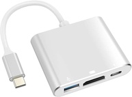 Adaptador USB-C para HDMI 4K Hub USB 3.0 Carregamento rápido Compatibilidade com MacBook Thunderbolt 3 e DEX Android Premium - imagem 1