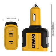 Carregador Veicular USB-C DEWALT 120W PD 3.0 PPS - Carregamento Rápido para iPhone, Galaxy e Pixel - imagem 5