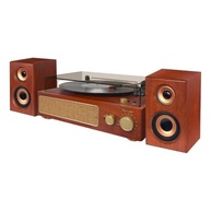 Vitrola Raveo Studio Plus Marrom: Som Clássico com Tecnologia Moderna | Bluetooth, USB e Rádio FM - imagem 3