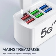 Power Strip USB: Carregador Rápido 6 Portas - imagem 2