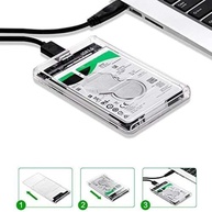 Case Externa Para HD transparente Alta Velocidade e Conexão USB 3.0 Transmissão de 6gbps Sata 3 Suporta SSDs e HDs de até 3TB Transparente Premium - imagem 5