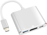 Adaptador USB-C para HDMI 4K, USB 3.0 e Carga PD - Compatibilidade com MacBook, Thunderbolt 3 e DEX Android - Eleva Sua Experiência Multimídia Oferece Carga Rápida Vende Mais - imagem 1