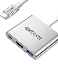 Adaptador USB-C 3 em 1: HDMI 4K, USB 3.0 e Carregamento Rápido - Expanda seu SAMSUNG DEX MODE! - imagem 1