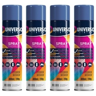 Tinta Spray 400ml Azul Escuro Uso Geral em Aço Ferro Couro Gesso Cerâmica | Universo | Kit 04 un - imagem 1