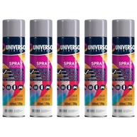 Tinta Spray 400ml Cinza Uso Geral em Aço Ferro Couro Gesso Cerâmica | Universo | Kit 05 un - imagem 2