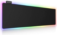 Mouse pad para jogos RGB, UtechSmart Mouse pad grande estendido macio com 14 modos de iluminação, 2 níveis de brilho, mousepads para teclado de computador 800 x 300 mm / 31,5 × 11,8 polegadas - imagem 1