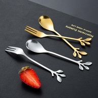 Conjunto de Utensílios de Mesa em Aço Inoxidável com Acabamento Premium - Colher Criativa para Café, Chá, Sobremesas e Frutas - imagem 3