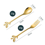 Conjunto de Utensílios de Mesa em Aço Inoxidável com Acabamento Premium - Colher Criativa para Café, Chá, Sobremesas e Frutas - imagem 2