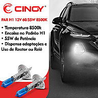 Lâmpadas H1 Super Branca 8500K: Efeito Xenon com 3x Mais Vida Útil - imagem 2