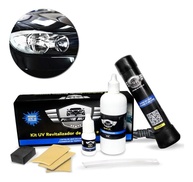 KIT Verniz p/recuperação De Farol e Lanternas a Vapor Uv Polimero fácil aplicação hobby prático prime auto recupera brilho amarelos e trincado - imagem 1