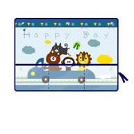 Cortina Solar UV Ajustável para Carro Infantil - Proteção e Conforto para o Verão (Verde Dino) - imagem 2