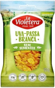 Uva-passa Branca sem semente La Violetera 100g - imagem 1