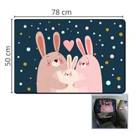 Tapa Sol Magnético Universal para Carro: Proteção UVA/UVB com Desenho de Coelhinhos - imagem 3