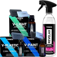 Kit Vitrificação Automotiva Vonixx: V-Paint, V-Plastic, V-Light e Revelador de Hologramas - imagem 2