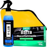 Kit Completo Descontaminação Automotiva: V-Lub 500ml, V-Bar 100g e Toalha Karbox - imagem 2