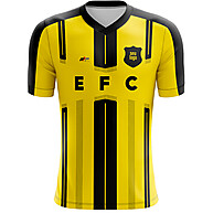 RP Styllus Camiseta Dry Fit 100% Poliéster Preto e Amarelo com Gola V - imagem 1