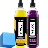 Kit Limpeza Pesada Automotiva Vonixx: V-Floc + V-Mol 500ml + Esponja Yamase - imagem 2
