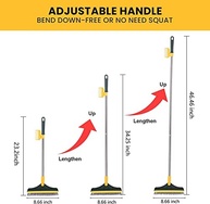 Escova de Limpeza 2 em 1 com Cerdas em V e Cabeça Rotativa 120° - Ideal para Chão, Banheiro e Cozinha - imagem 4