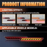 Luz de Neblina e Seta LED Sequencial para Honda CR-V 2010-2011: Segurança e Estilo Moderno - imagem 3