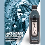 Kit Completo Lavagem de Moto Vonixx: Brilho Profissional com Shampoo Moto-V e Pneu Pretinho - imagem 4