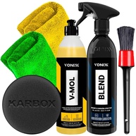 Kit Completo V-Mol 500ml Vonixx: Shampoo e Blend Spray Black + Acessórios Karbox para Detalhamento Automotivo - imagem 1