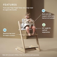 Baby Set para Cadeira Tripp Trapp V2 Stokke - Conforto e Segurança em Verde Glacial - imagem 5