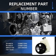 Bomba Direção Hidráulica com Polia para Jeep Liberty 2002-2006 V6 3.7L - Substituição Direta - imagem 4