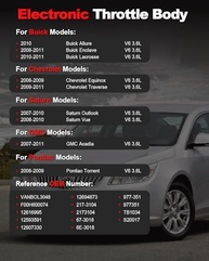 Corpo do Acelerador Eletrônico para Buick, Chevrolet, GMC, Saturn, Pontiac e Suzuki V6 3.6L - imagem 3